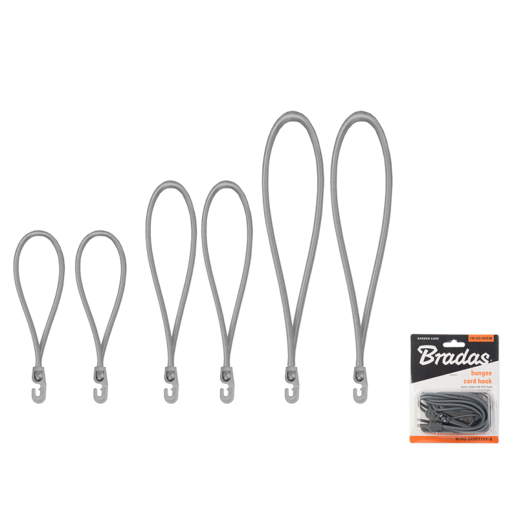 Zestaw gum z hakiem PVC BUNGEE CORD HOOK