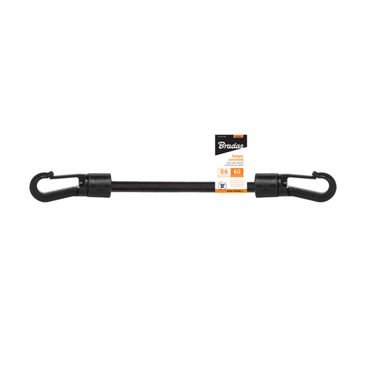 BUNGEE CORD LOCK HOOK guma elastyczna 0,6x60cm, hak-PVC – Bradas