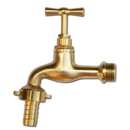 Kran GZ 1/2", wyjście na wąż 1/2" – Bradas