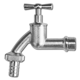 Kran GZ 1/2", wyjście na wąż 12,5mm – Bradas