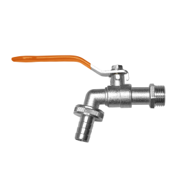 Kran kulowy GZ1/2", wyjście na wąż 1/2" – Bradas