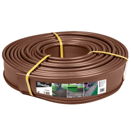 Obrzeże proste trawnikowe 18m x 12,5cm, brązowe – Bradas