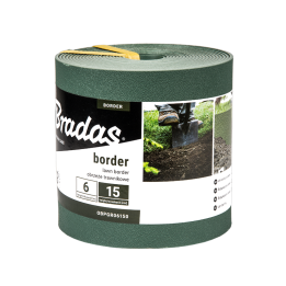 Obrzeże trawnikowe BORDER 6m x 15cm, zielone – Bradas