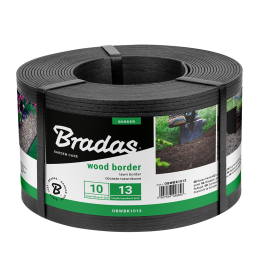 Obrzeże WOOD BORDER 130mm x 2,8mm x 10m - czarny – Bradas