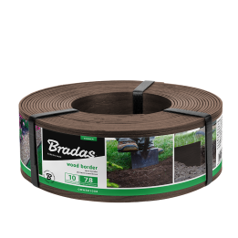 Obrzeże WOOD BORDER 78mm x 2,8mm x 10m - brązowy – Bradas
