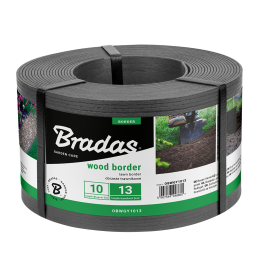 Obrzeże WOOD BORDER 130mm x 2,8mm x 10m - szary – Bradas