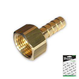 Nypel do węża 9mm, GW 1/2" MOSIĄDZ – Bradas