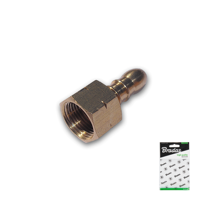 Złącze do węża GW 3/8" L / 9-10mm MOSIĄDZ