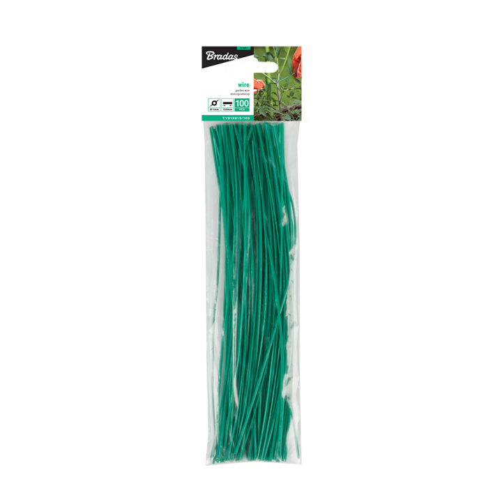 Drut ogrodniczy cięty - 20 cm / 100szt. – Bradas