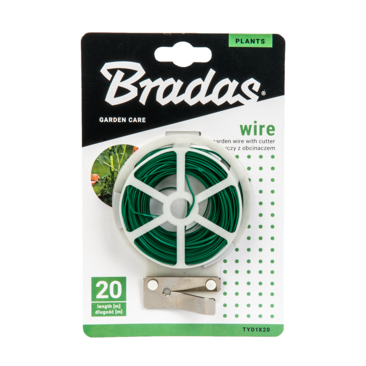 Drut ogrodniczy z obcinaczem - 20m – Bradas