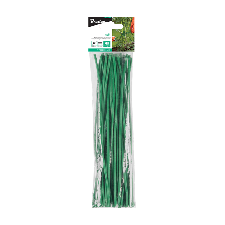 Drut ogrodniczy SOFT cięty - 25 cm / 40szt. – Bradas