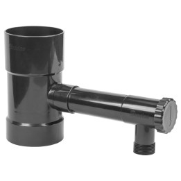 Zbieracz / łapacz wody deszczowej z zaworem - 80mm / GZ 1"