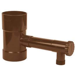 Zbieracz / łapacz wody deszczowej z zaworem - 100mm / GZ 1"