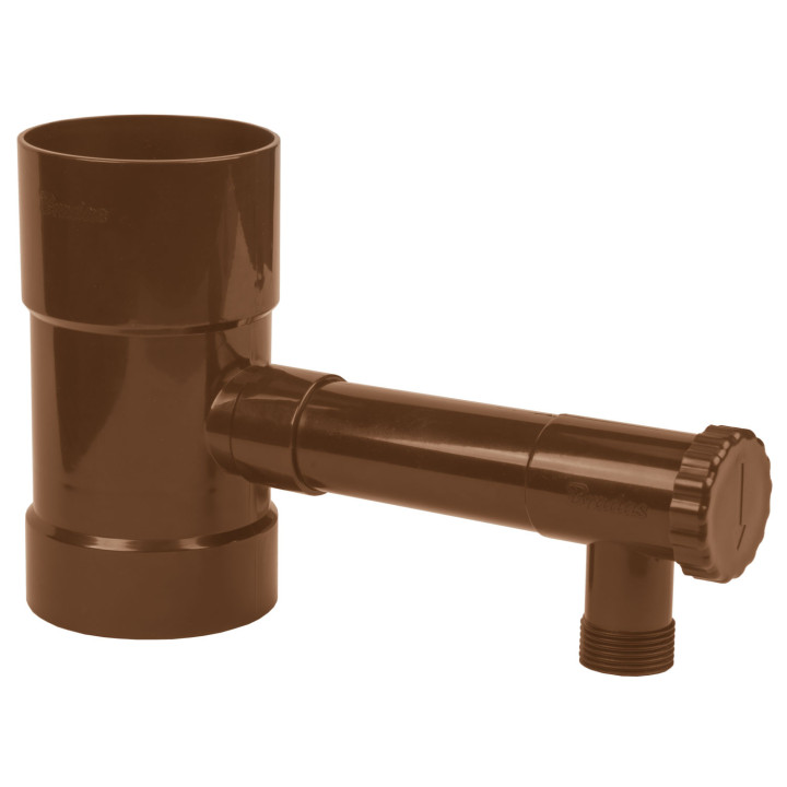 Zbieracz / łapacz wody deszczowej z zaworem - 100mm / GZ 1"