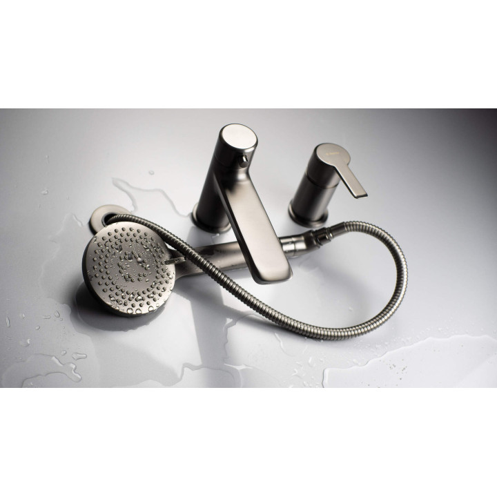 Bateria wannowa 3-otworowa stała titanium Arnika BQA D13M