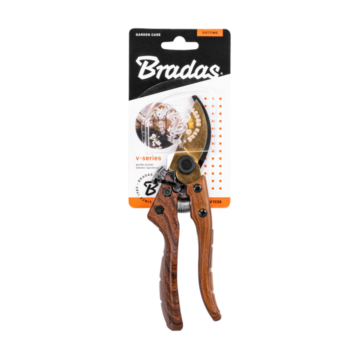 Sekator V-SERIES-D ostrze mijające, stal SK5, WOOD – Bradas