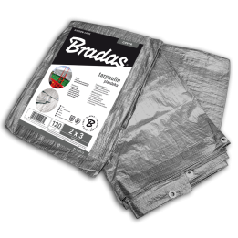 Plandeka wzmacniana SILVER 4 x 5m, 120g – Bradas