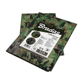 Plandeka kamuflażowa CAMOforest 6 x 8m 90 g. – Bradas