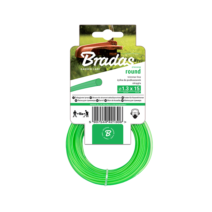 Żyłka TRIMMER, okrągła, karta – Bradas