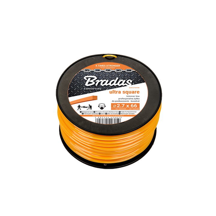 Żyłka ULTRA kwadrat, 2,7x197m - 1,35KG / szpula – Bradas