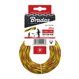 Żyłka ULTRA L3 twist, 2,0x15m / karta – Bradas