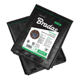 Agrotkanina antychwastowa PP, czarna UV, 70g, 0,6 x 10m – Bradas