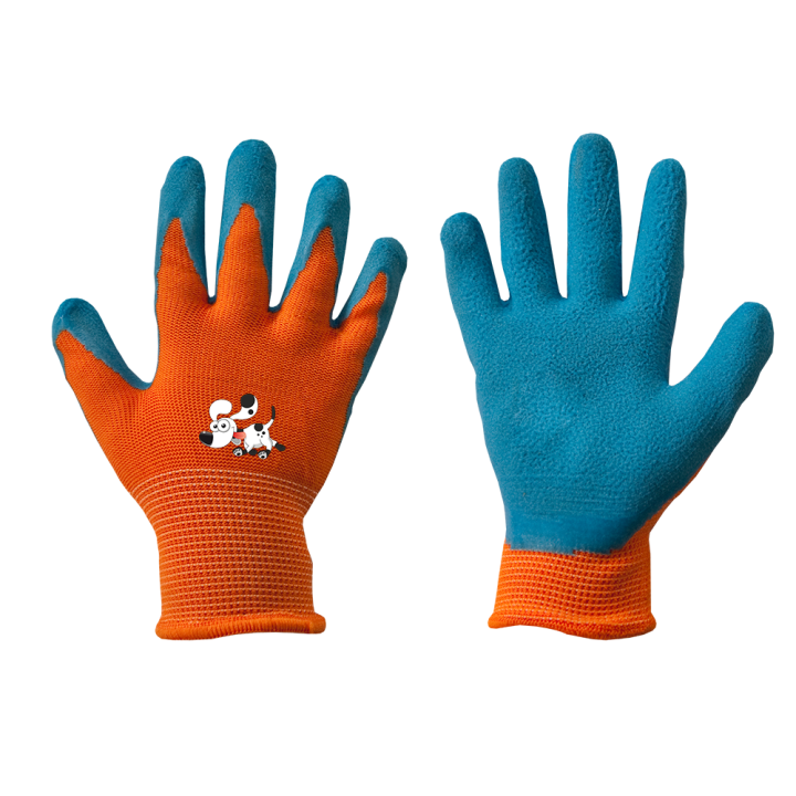 Rękawice ochronne ORANGE lateks, rozmiar 5 – Bradas