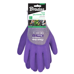 Rękawice ochronne FLASH GRIP LAVENDER FULL, rozmiar 6 – Bradas