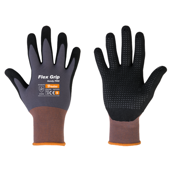 Rękawice ochronne FLEX GRIP SANDY PRO nitryl, rozmiar 8