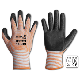 Rękawice ochronne NITROX LINE nitryl, rozmiar 9 – Bradas