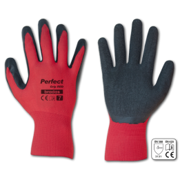 Rękawice ochronne PERFECT GRIP RED lateks, rozmiar 11