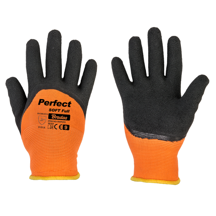 Rękawice ochronne PERFECT SOFT FULL lateks, rozmiar 9 – Bradas