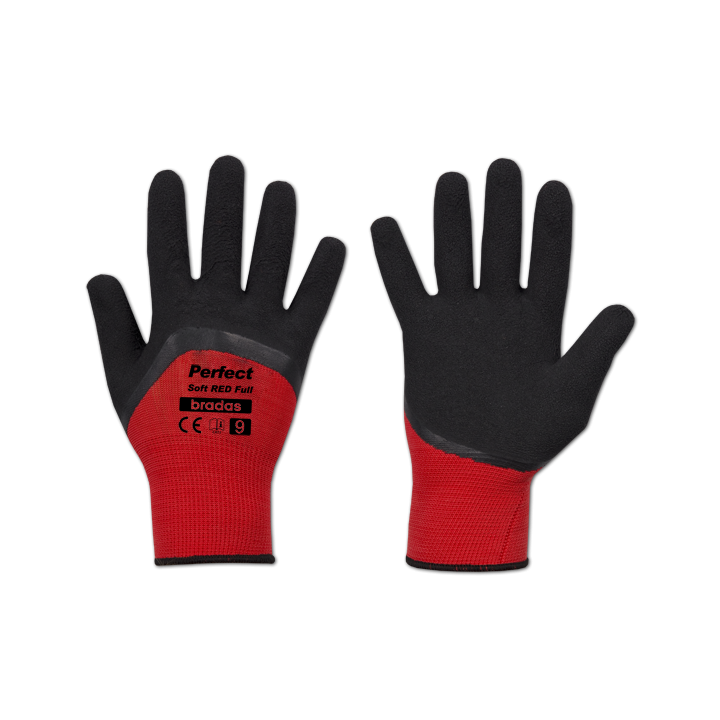 Rękawice ochronne PERFECT SOFT RED FULL lateks, rozmiar 8