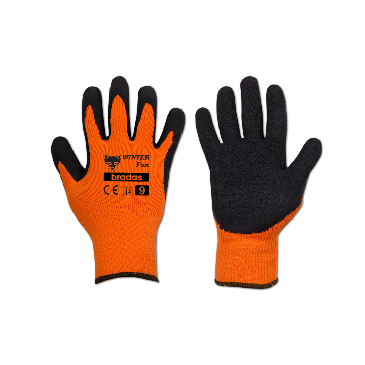Rękawice ochronne WINTER FOX lateks, rozmiar 11 – Bradas