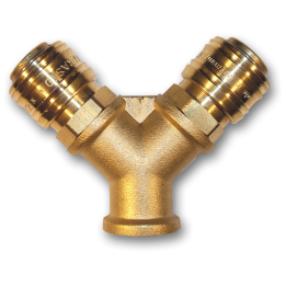 ESSK Dwójnik z szybkozłączami GW 3/8" – Bradas