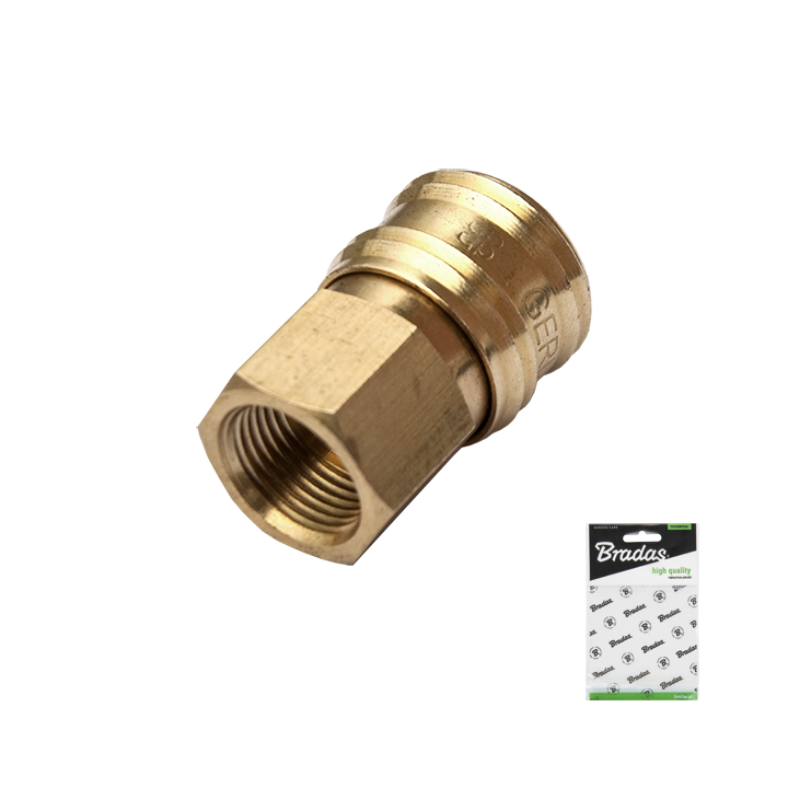 Szybkozłącze GW 1/4" MOSIĄDZ – Bradas