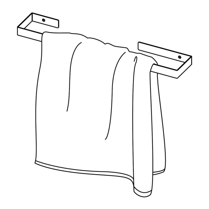 Wieszak ścienny na ręcznik - 60 cm bianco ADM A621 – Deante