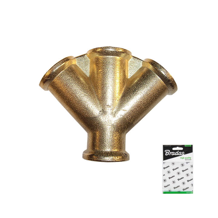 Trójnik 4x GW 3/8" MOSIĄDZ – Bradas