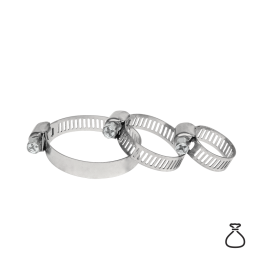 Zestaw opasek ślimakowych nierdzewnych AMERICAN TYPE o zakresie 6-38 mm
