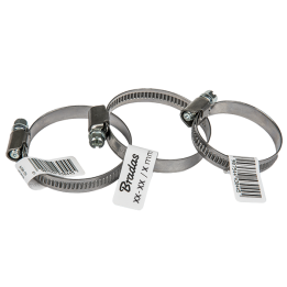 Opaska ślimakowa nierdzewna BRADAS 140-160mm