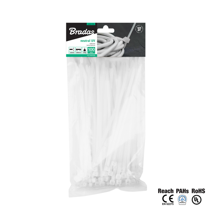 Taśma kablowa 2,5 x 100mm NEUTRAL