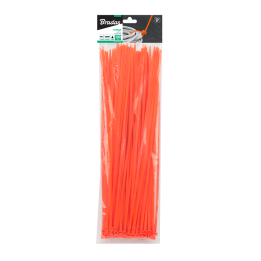 Taśma kablowa 4,8 x 200mm ORANGE 100 szt. – Bradas