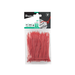 Taśma kablowa 2,5 x 150mm RED 100 szt. – Bradas