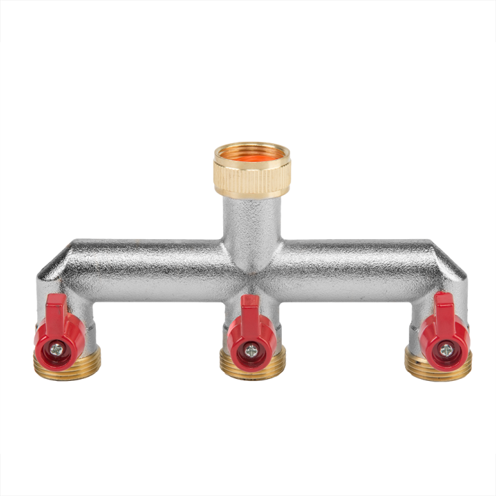 Rozdzielacz 3-drożny z GZ3/4" z zaw. – Bradas
