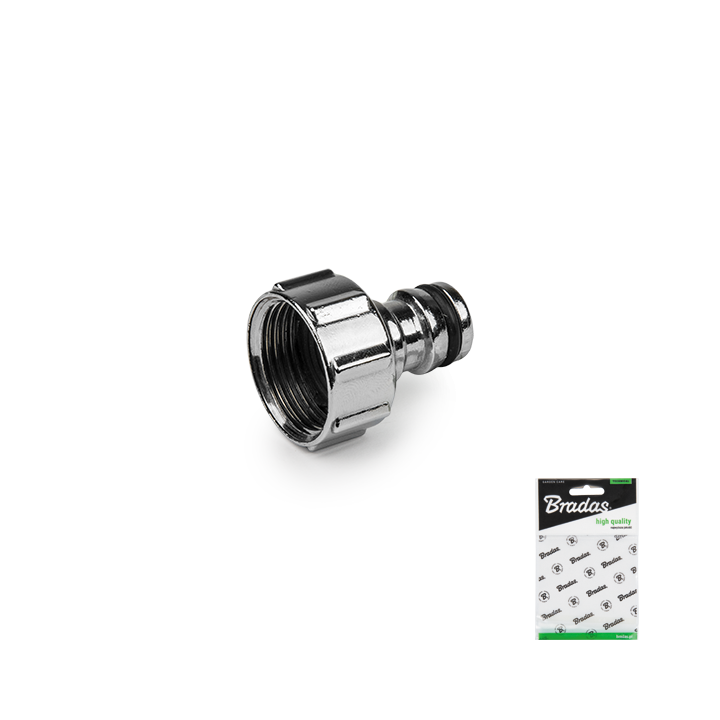 Przyłącze na kran GW 3/4" CYNK CHROM - woreczek ekspozycyjny
