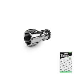 Przyłącze na kran GW 1/2" CYNK CHROM - woreczek ekspozycyjny