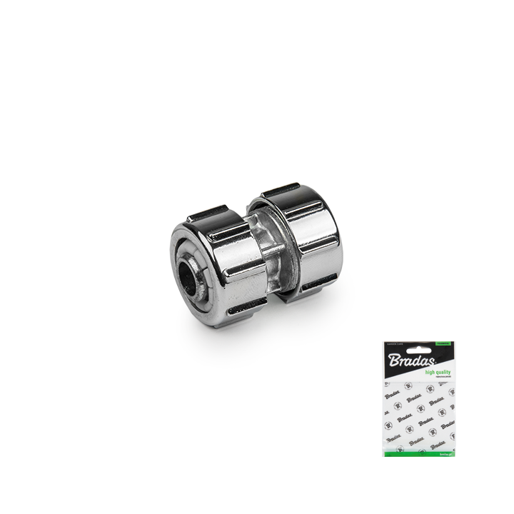 Reparator do węża 1/2" / 1/2" CYNK CHROM - woreczek ekspozycyjny