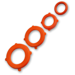 BLACK LINE Uszczelki - zestaw ORANGE - 4 x 6szt.