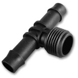 Trójnik GZ 1/2", 2x wtyk na wąż 13mm - 2szt.