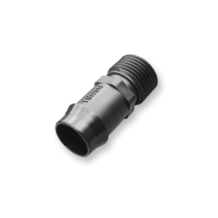 Łącznik GZ 1/2", wtyk na wąż 19mm - 4szt.